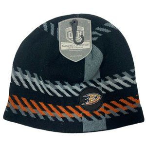 ANAHEIM DUCKS '47 CUFFLESS KNIT BEANIE HAT WINTER CAP OLD TIME HOCKEY NHL NEW